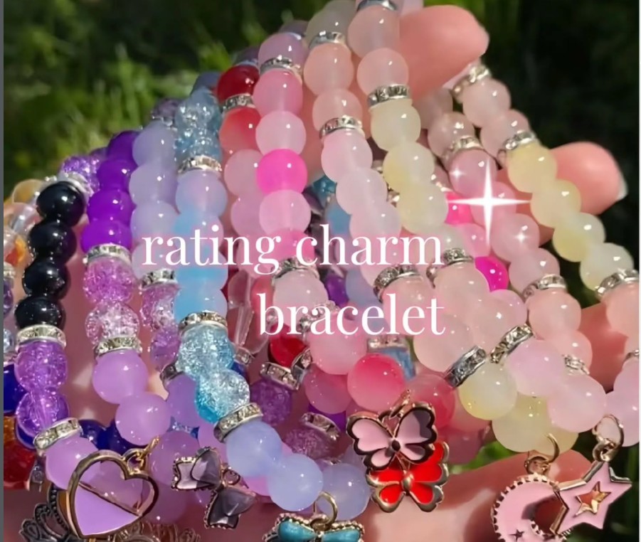 braclets Crystal Beaded Charm Bracelets – Multicolor Collection - Image 1