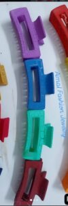 Colorful Crackle Finish Hair Claw Clips